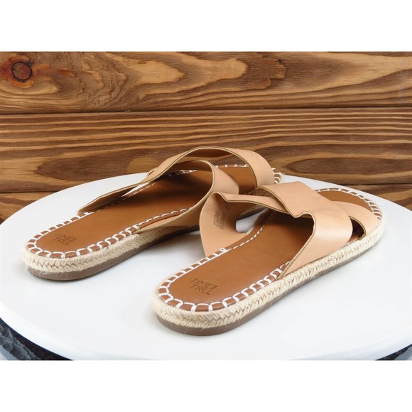 Time And Tru Size‎ 10 M Women Sandal Slide Beige Synthetic - Picture 6 of 10